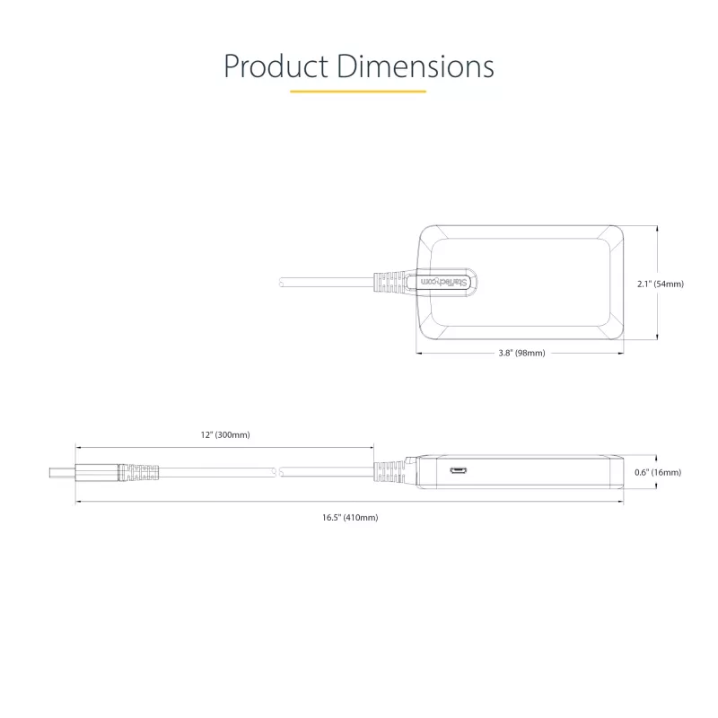 StarTech.com 3 prievadų USB šakotuvas su Ethernet - 3x USB-A prievadai - Gigabit Ethernet (RJ-45) - USB 3.0 5Gbps - maitinamas iš magistralės - 30 cm laidas - nešiojamas USB šakotuvas nešiojamam kompiuteriui su GbE