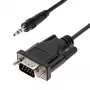 StarTech.com 1m DB9 į 3.5mm RS232 kabelis projektorių, televizorių ir skaitmeninių reklaminių ekranų kalibravimui