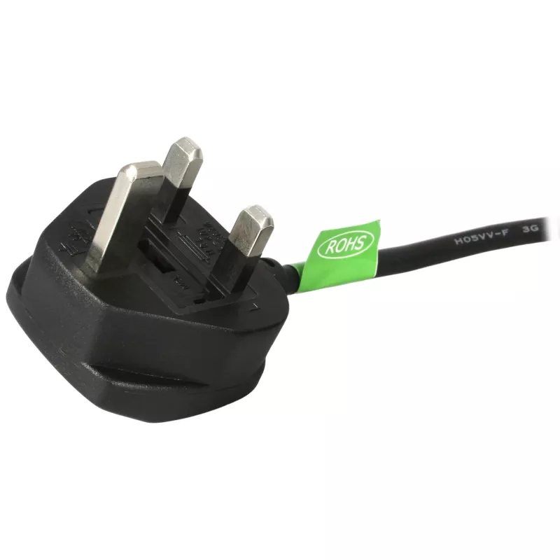 StarTech.com 1 m maitinimo laidas, BS 1363 – C13, 18AWG, 10A 250V