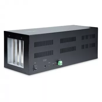 StarTech.com 4 lizdų PCIe išplėtimo korpusas su PCIe x2 pagrindinės plokštės kortele, PCIe 2.0 – 10Gbps, išoriniai PCIe lizdai staliniams kompiuteriams/serveriams, PCI Express išplėtimo dėžė/ adapteris, 4 PCIe x1 lizdai