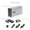 StarTech.com Dviejų lizdų Thunderbolt 3 PCIe išplėtimo korpusas