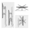 StarTech.com šešių monitorių stalinis laikiklis su skersiniu, iki 32 colių ekranams, iki 8 kg vienam, dviejų kolonų, C spaustuvas/įtvaras, reguliuojamas aukštis