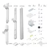 StarTech.com šešių monitorių stalinis laikiklis su skersiniu, iki 32 colių ekranams, iki 8 kg vienam, dviejų kolonų, C spaustuvas/įtvaras, reguliuojamas aukštis