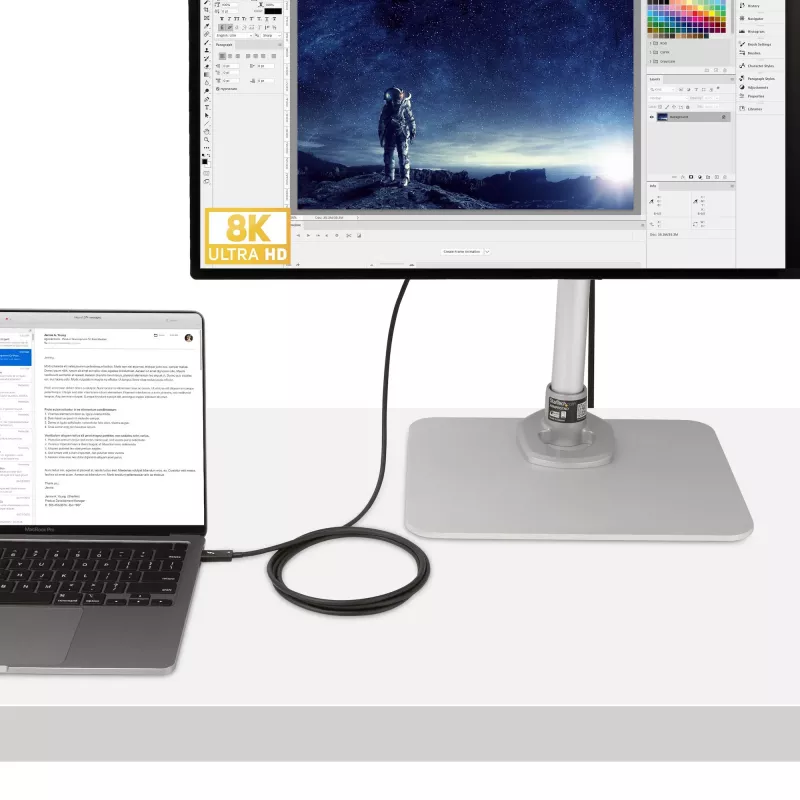 StarTech.com 2m aktyvus Thunderbolt 4 laidas, 40Gbps, 100W, 4K/8K vaizdas, Intel sertifikuotas