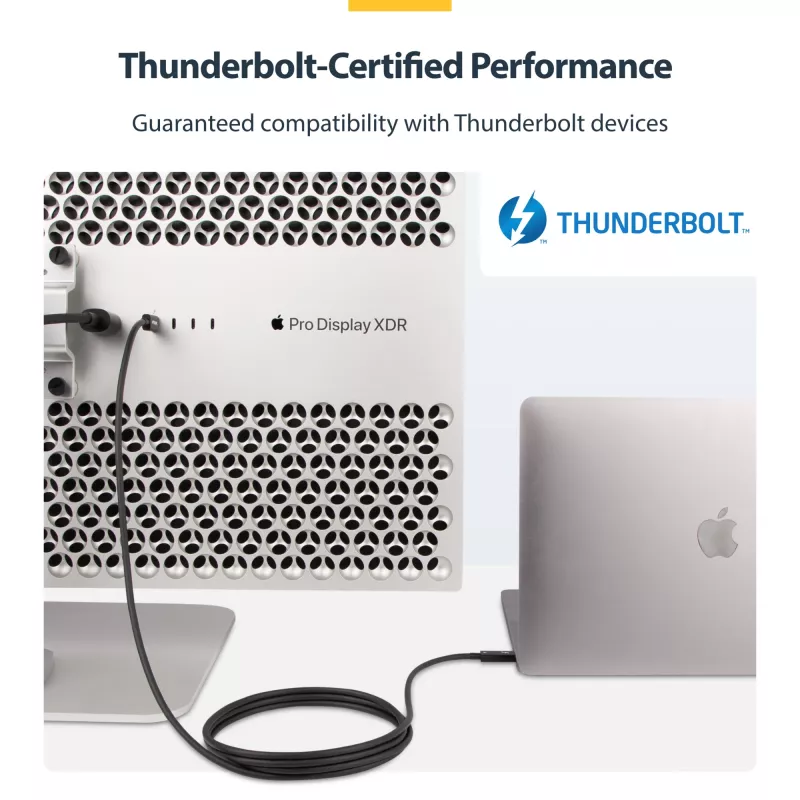StarTech.com 2m aktyvus Thunderbolt 4 laidas, 40Gbps, 100W, 4K/8K vaizdas, Intel sertifikuotas