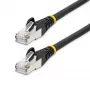 StarTech.com 10m CAT6a Ethernet kabelis - juodas - mažai dūmų, be halogenų (LSZH) - 10GbE 500MHz 100W PoE++ be užkabų RJ-45 su įtempimo mažinimo elementais S/FTP tinklo jungiamasis laidas