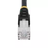 StarTech.com 10m CAT6a Ethernet kabelis - juodas - mažai dūmų, be halogenų (LSZH) - 10GbE 500MHz 100W PoE++ be užkabų RJ-45 su įtempimo mažinimo elementais S/FTP tinklo jungiamasis laidas