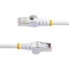 StarTech.com 1m CAT6a Ethernet kabelis - baltas - mažai dūmų, be halogeno (LSZH) - 10GbE 500MHz 100W PoE++ - apsaugotas nuo užkliuvimo RJ-45 su įtempimo mažinimu - S/FTP tinklo jungiamasis laidas