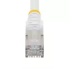 StarTech.com 1m CAT6a Ethernet kabelis - baltas - mažai dūmų, be halogeno (LSZH) - 10GbE 500MHz 100W PoE++ - apsaugotas nuo užkliuvimo RJ-45 su įtempimo mažinimu - S/FTP tinklo jungiamasis laidas