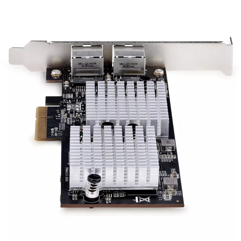 „StarTech.com 2 prievadų 10GbE PCIe tinklo adapterio plokštė, tinklo plokštė, skirta PC/serveriams, šešių greičių PCIe Ethernet plokštė su Jumbo Frame palaikymu, NIC/LAN sąsajos plokštė, 10GBASE-T ir NBASE-T“