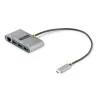 StarTech.com 3 prievadų USB-C centras su Ethernet - 3x USB-A - Gigabit Ethernet - USB 3.0 5Gbps - maitinamas per USB - 30 cm USB-C laidas - nešiojamas USB-C į USB-A centras