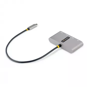 StarTech.com 3 prievadų USB-C centras su Ethernet - 3x USB-A - Gigabit Ethernet - USB 3.0 5Gbps - maitinamas per USB - 30 cm USB-C laidas - nešiojamas USB-C į USB-A centras