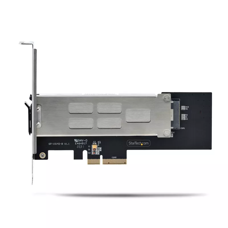 StarTech.com M.2 NVMe SSD į PCIe x4 mobilus krepšelis/backplane su išimamu dėklu PCI Express lizdui, beįrankis montavimas, PCIe 4.0/3.0 karštas keitimas, raktų užraktas - 2 raktai
