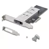 StarTech.com M.2 NVMe SSD į PCIe x4 mobilus krepšelis/backplane su išimamu dėklu PCI Express lizdui, beįrankis montavimas, PCIe 4.0/3.0 karštas keitimas, raktų užraktas - 2 raktai