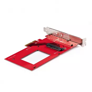 StarTech.com U.3 į PCIe adapterio kortelė, PCIe 4.0 x4 adapteris 2,5 colio U.3 NVMe SSD, SFF-TA-1001 PCI Express papildymo kortelė staliniams kompiuteriams/serveriams, TAA atitinkanti – nuo OS nepriklausoma