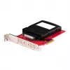 StarTech.com U.3 į PCIe adapterio kortelė, PCIe 4.0 x4 adapteris 2,5 colio U.3 NVMe SSD, SFF-TA-1001 PCI Express papildymo kortelė staliniams kompiuteriams/serveriams, TAA atitinkanti – nuo OS nepriklausoma