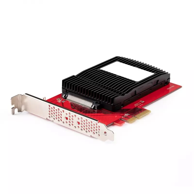 StarTech.com U.3 į PCIe adapterio kortelė, PCIe 4.0 x4 adapteris 2,5 colio U.3 NVMe SSD, SFF-TA-1001 PCI Express papildymo kortelė staliniams kompiuteriams/serveriams, TAA atitinkanti – nuo OS nepriklausoma