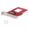 StarTech.com U.3 į PCIe adapterio kortelė, PCIe 4.0 x4 adapteris 2,5 colio U.3 NVMe SSD, SFF-TA-1001 PCI Express papildymo kortelė staliniams kompiuteriams/serveriams, TAA atitinkanti – nuo OS nepriklausoma