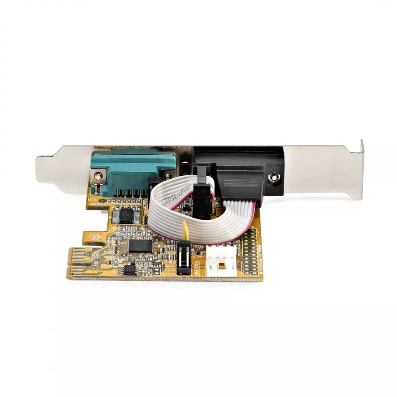 StarTech.com 2 prievadų PCI Express nuoseklioji sąsajos kortelė, dviejų prievadų PCIe į RS232 (DB9) nuoseklioji kortelė, 16C1050 UART, žemo / pilno profilio laikikliai, COM išlaikymas, skirta Windows / Linux