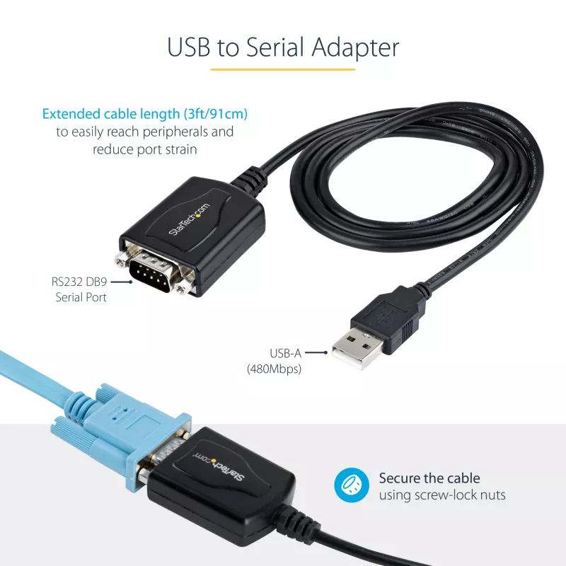 StarTech.com 2 prievadų PCI Express nuoseklioji sąsajos kortelė, dviejų prievadų PCIe į RS232 (DB9) nuoseklioji kortelė, 16C1050 UART, žemo / pilno profilio laikikliai, COM išlaikymas, skirta Windows / Linux