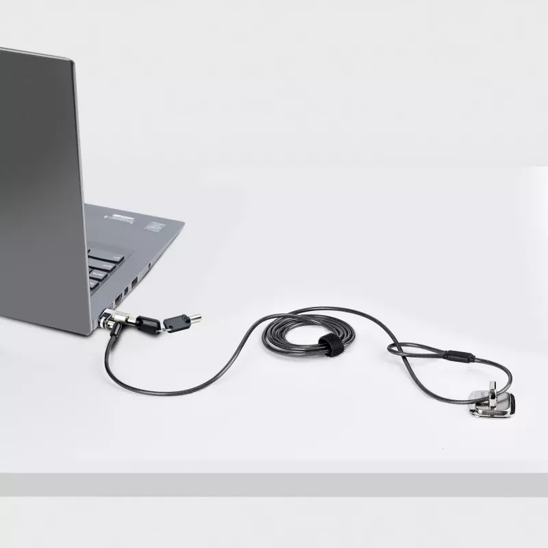 StarTech.com Nano spynelė nešiojamam kompiuteriui, 2 m, apsauga nuo vagystės su raktu, plieninis kabelis, tinka EliteBook/Lenovo X1/2-1