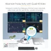 StarTech.com universali USB4 ir Thunderbolt 4 dokų stotis, keturi ekranai Windows, du ekranai MacBook, HDMI DP dokas su 98W nešiojamojo kompiuterio įkrovimu