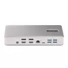 StarTech.com universali USB4 ir Thunderbolt 4 dokų stotis, keturi ekranai Windows, du ekranai MacBook, HDMI DP dokas su 98W nešiojamojo kompiuterio įkrovimu