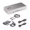 StarTech.com universali USB4 ir Thunderbolt 4 dokų stotis, keturi ekranai Windows, du ekranai MacBook, HDMI DP dokas su 98W nešiojamojo kompiuterio įkrovimu