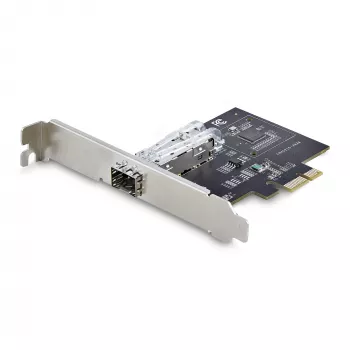„StarTech.com“ 1 prievado GbE SFP tinklo plokštė, PCIe 2.1 x1, Intel I210-IS, 1GbE valdiklis, 1000BASE varis/optinis pluoštas, vieno prievado gigabitinio Ethernet NIC, skirta staliniams kompiuteriams ir serveriams