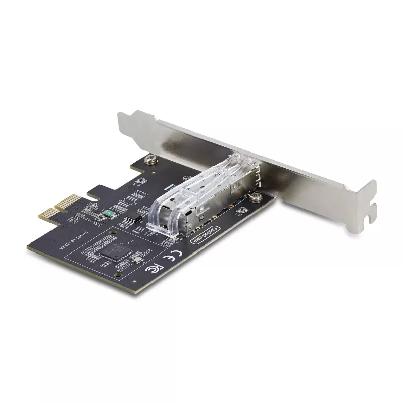 „StarTech.com“ 1 prievado GbE SFP tinklo plokštė, PCIe 2.1 x1, Intel I210-IS, 1GbE valdiklis, 1000BASE varis/optinis pluoštas, vieno prievado gigabitinio Ethernet NIC, skirta staliniams kompiuteriams ir serveriams
