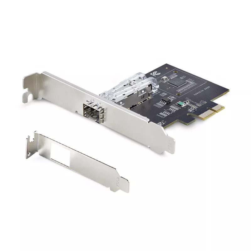 „StarTech.com“ 1 prievado GbE SFP tinklo plokštė, PCIe 2.1 x1, Intel I210-IS, 1GbE valdiklis, 1000BASE varis/optinis pluoštas, vieno prievado gigabitinio Ethernet NIC, skirta staliniams kompiuteriams ir serveriams