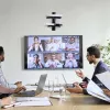 StarTech.com Dvigubos plaukiojančios sieninės AV lentynos, reguliuojamo aukščio lentyna po TV, AV įrangai ant juodo grūdinto stiklo lentynų