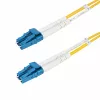 StarTech.com 50m LC-LC UPC OS2 vienmodis dupleksinis šviesolaidinis kabelis, 9/125µm, 100G, atsparus lenkimui, maži įterpimo nuostoliai, LSZH