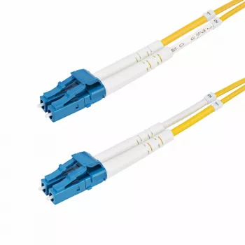 StarTech.com 50m LC-LC UPC OS2 vienmodis dupleksinis šviesolaidinis kabelis, 9/125µm, 100G, atsparus lenkimui, maži įterpimo nuostoliai, LSZH