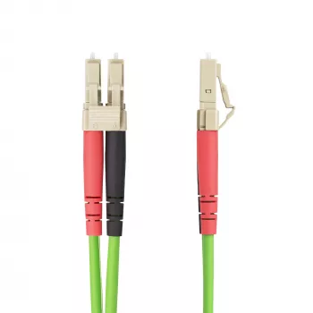 StarTech.com 5m (16,4 pėdų) LC į LC (UPC) OM5 daugiamodis šviesolaidinis kabelis, 50/125 µm dvipusis LOMMF zipcord, VCSEL, 40G/100G, LSZH šviesolaidinis trumpiklis
