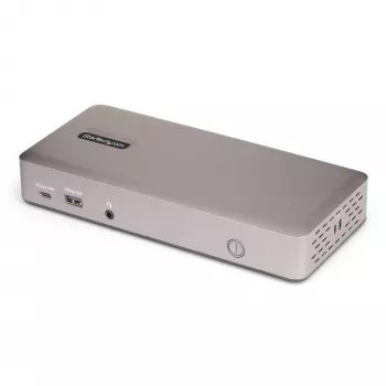 StarTech.com USB4 dokų stotelė trims monitoriams, 4K 60Hz HDMI/DisplayPort, 100W įkrovimas, 2.5GbE, belaidė