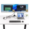 StarTech.com USB4 dokų stotelė trims monitoriams, 4K 60Hz HDMI/DisplayPort, 100W įkrovimas, 2.5GbE, belaidė