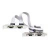 StarTech.com 4 prievadų PCIe serijinė kortelė, keturių prievadų PCI Express į RS232/RS422/RS485 (DB9), su mažo profilio laikikliu, 16C1050 UART, Windows/Linux, TAA atitikmuo – 4 lygio ESD apsauga