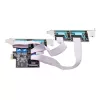 StarTech.com 4 prievadų PCIe serijinė kortelė, keturių prievadų PCI Express į RS232/RS422/RS485 (DB9), su mažo profilio laikikliu, 16C1050 UART, Windows/Linux, TAA atitikmuo – 4 lygio ESD apsauga