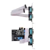 StarTech.com 4 prievadų PCIe serijinė kortelė, keturių prievadų PCI Express į RS232/RS422/RS485 (DB9), su mažo profilio laikikliu, 16C1050 UART, Windows/Linux, TAA atitikmuo – 4 lygio ESD apsauga