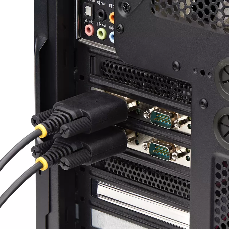 StarTech.com 4 prievadų PCIe serijinė kortelė, keturių prievadų PCI Express į RS232/RS422/RS485 (DB9), su mažo profilio laikikliu, 16C1050 UART, Windows/Linux, TAA atitikmuo – 4 lygio ESD apsauga