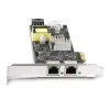StarTech.com 2 prievadų 2,5 Gb/s NBASE-T PoE tinklo plokštė, dviguba Intel I225-V, 802.3af/at PoE+ kelių gigabitų NIC, PCI Express serverio LAN plokštė, maitinama per LP4/8 kontaktų PCIe
