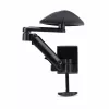StarTech.com reguliuojama rankų atrama biuro stalui, ergonominė alkūnės/rankos atrama, 360° sukimas, tvirtinimas spaustuku be gręžimo, juoda