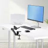 StarTech.com reguliuojama rankų atrama biuro stalui, ergonominė alkūnės/rankos atrama, 360° sukimas, tvirtinimas spaustuku be gręžimo, juoda