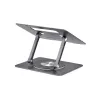StarTech.com Rotacinis nešiojamojo kompiuterio stovas, 360° sukimas, ergonominis pakėlimas stalviršiui, reguliuojamas pasvirimas, iki 5 kg, aliuminis, nešiojamas dizainas