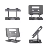 StarTech.com Rotacinis nešiojamojo kompiuterio stovas, 360° sukimas, ergonominis pakėlimas stalviršiui, reguliuojamas pasvirimas, iki 5 kg, aliuminis, nešiojamas dizainas