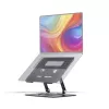 StarTech.com Rotacinis nešiojamojo kompiuterio stovas, 360° sukimas, ergonominis pakėlimas stalviršiui, reguliuojamas pasvirimas, iki 5 kg, aliuminis, nešiojamas dizainas
