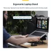 StarTech.com Rotacinis nešiojamojo kompiuterio stovas, 360° sukimas, ergonominis pakėlimas stalviršiui, reguliuojamas pasvirimas, iki 5 kg, aliuminis, nešiojamas dizainas