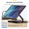 StarTech.com Rotacinis nešiojamojo kompiuterio stovas, 360° sukimas, ergonominis pakėlimas stalviršiui, reguliuojamas pasvirimas, iki 5 kg, aliuminis, nešiojamas dizainas