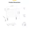 StarTech.com 1612B-DESK-PEGBOARD stalinis organizatorius su skydeliais 1 vnt.